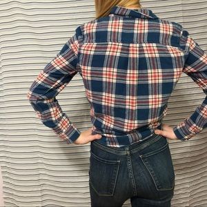 Long sleeve plaid button up